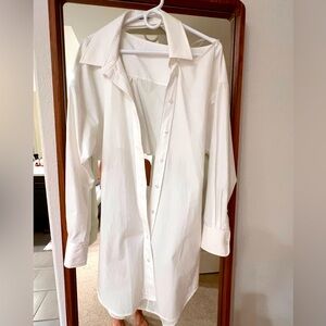 T by Alexander Wang Open Back Shirt Dress
